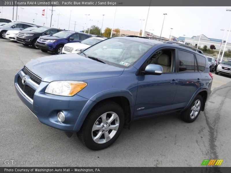 Pacific Blue Metallic / Sand Beige 2011 Toyota RAV4 Limited 4WD