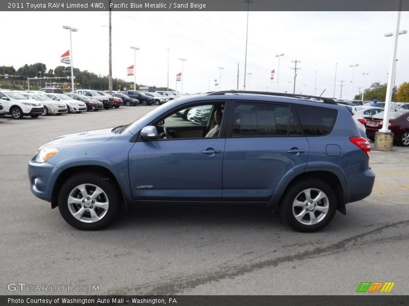 Pacific Blue Metallic / Sand Beige 2011 Toyota RAV4 Limited 4WD
