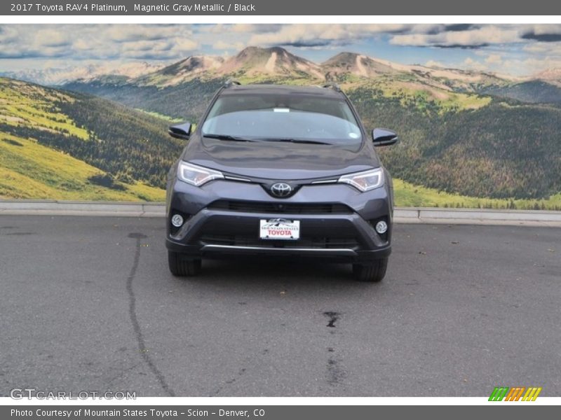 Magnetic Gray Metallic / Black 2017 Toyota RAV4 Platinum