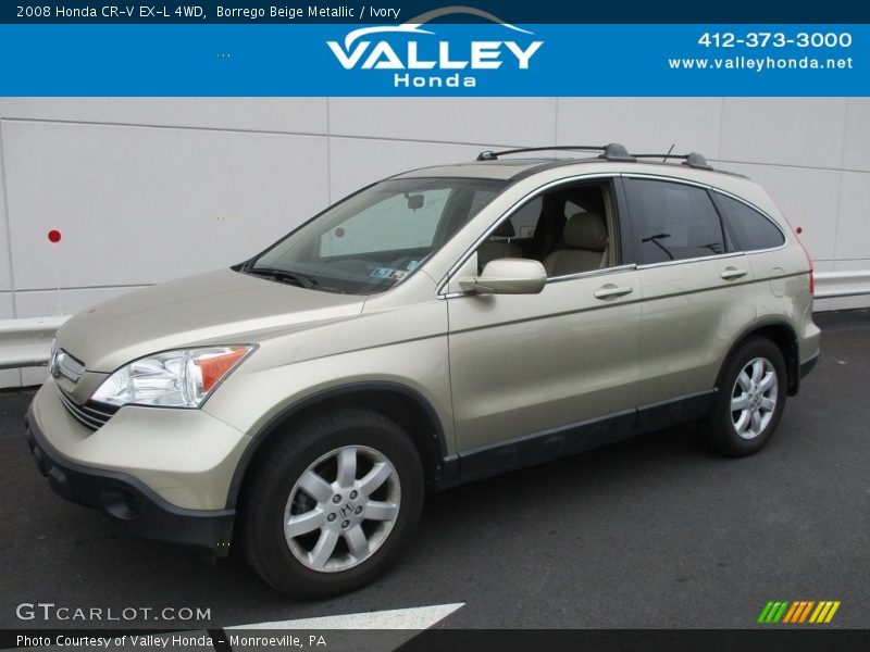 Borrego Beige Metallic / Ivory 2008 Honda CR-V EX-L 4WD