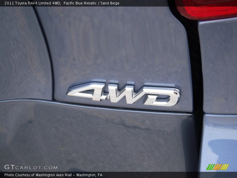Pacific Blue Metallic / Sand Beige 2011 Toyota RAV4 Limited 4WD