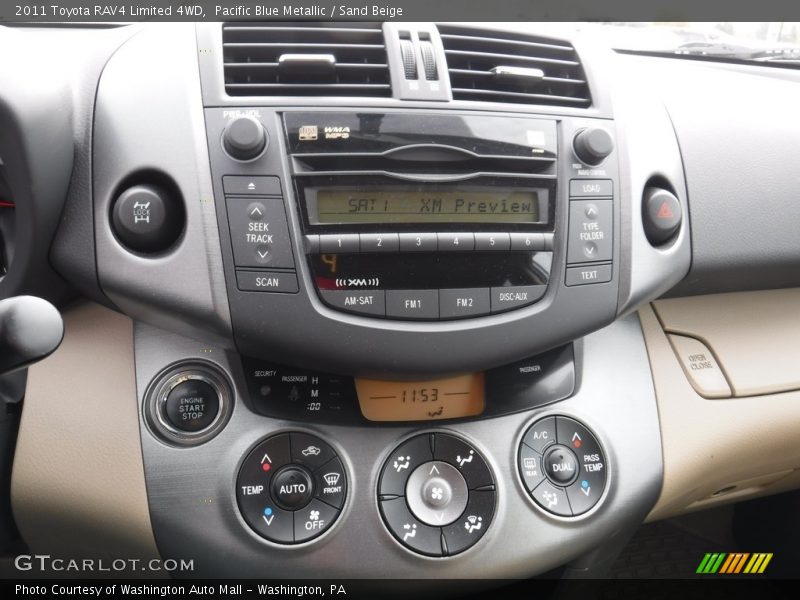 Pacific Blue Metallic / Sand Beige 2011 Toyota RAV4 Limited 4WD