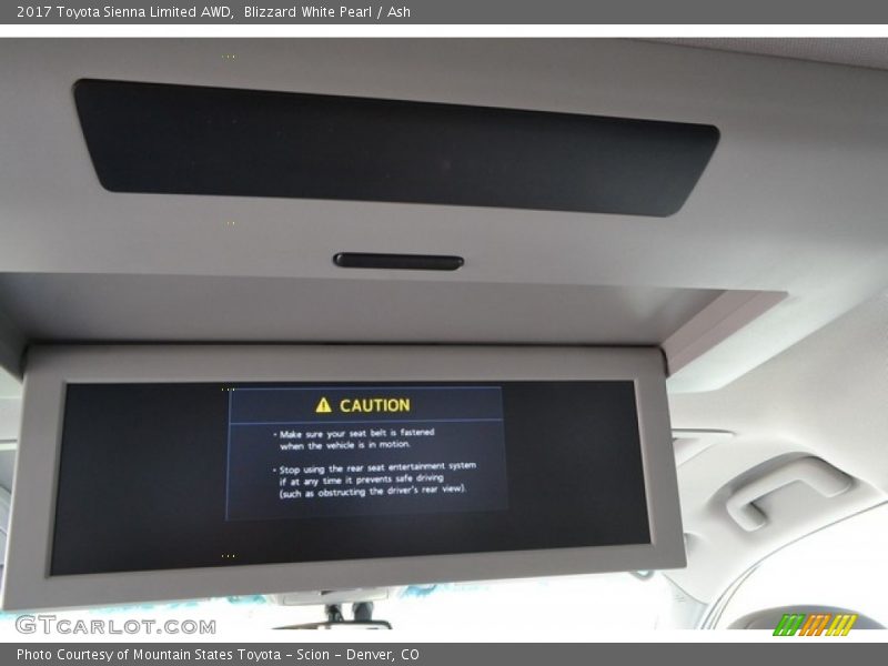 Blizzard White Pearl / Ash 2017 Toyota Sienna Limited AWD