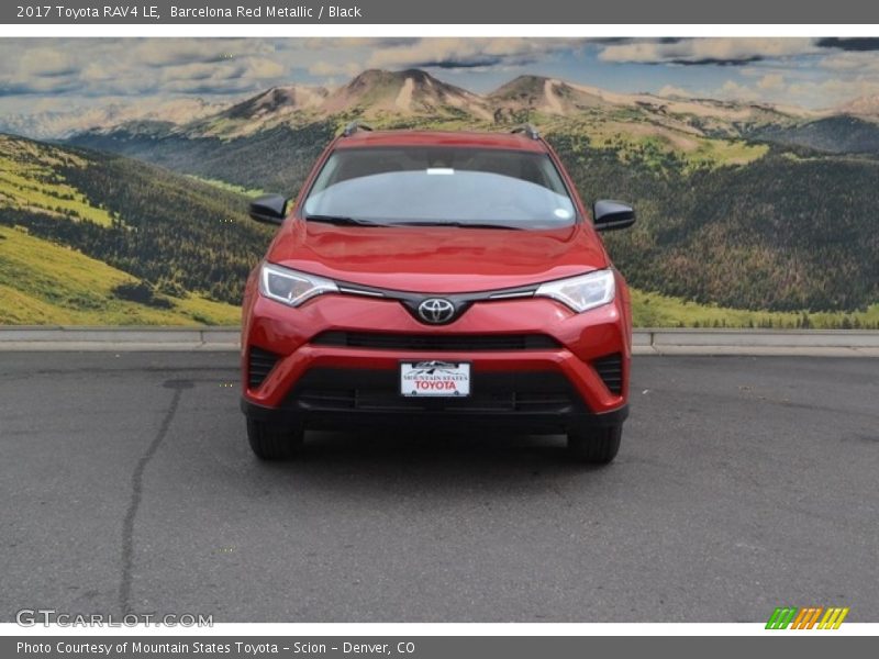 Barcelona Red Metallic / Black 2017 Toyota RAV4 LE