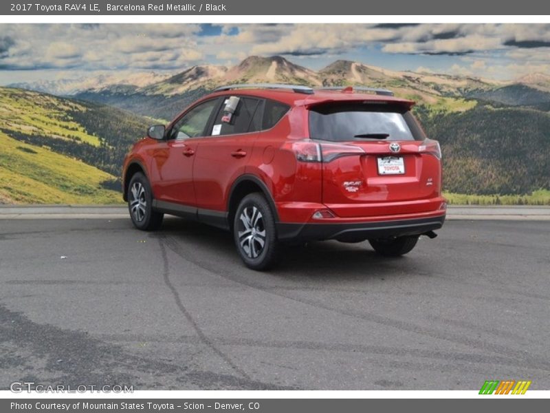 Barcelona Red Metallic / Black 2017 Toyota RAV4 LE