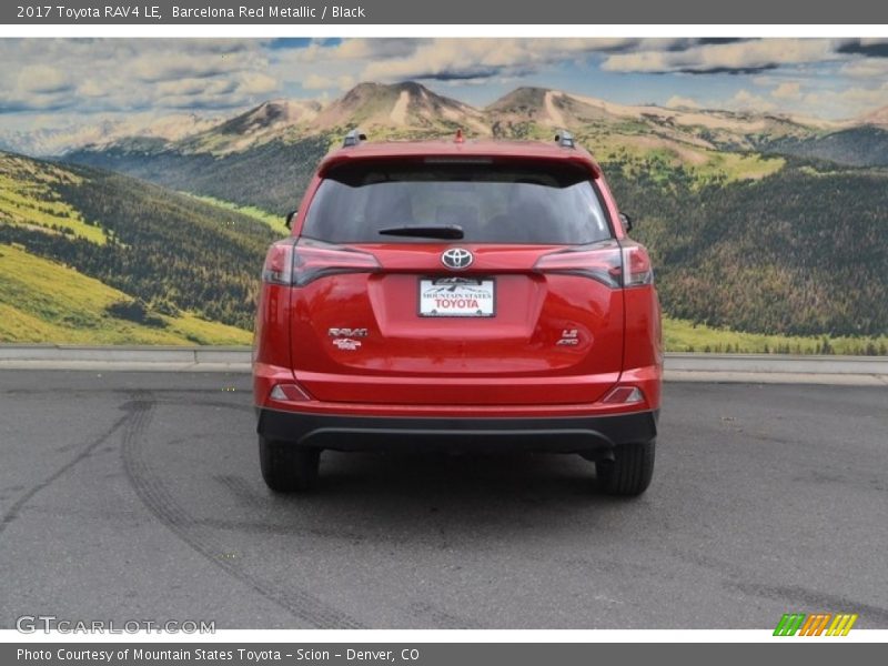 Barcelona Red Metallic / Black 2017 Toyota RAV4 LE