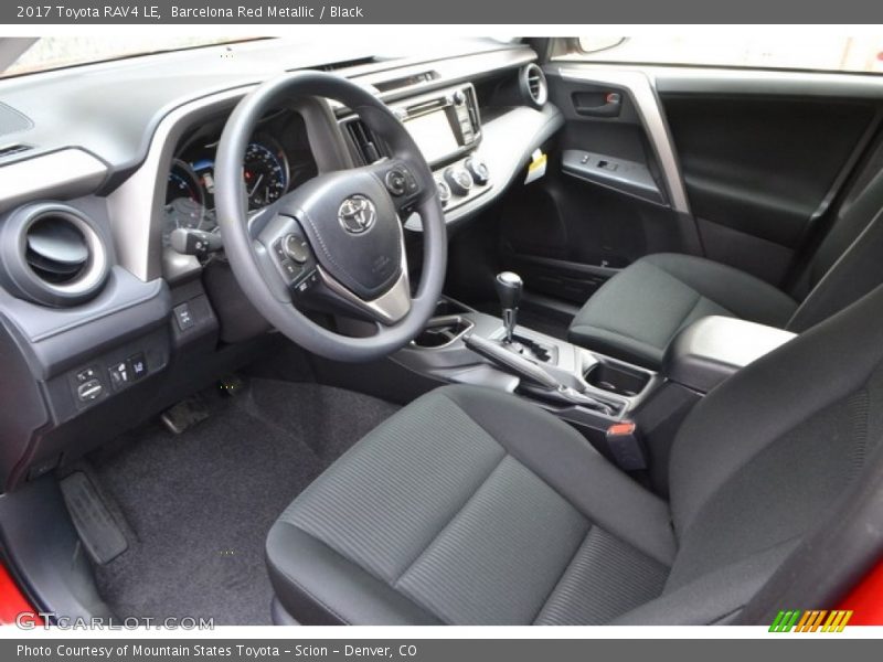 Barcelona Red Metallic / Black 2017 Toyota RAV4 LE