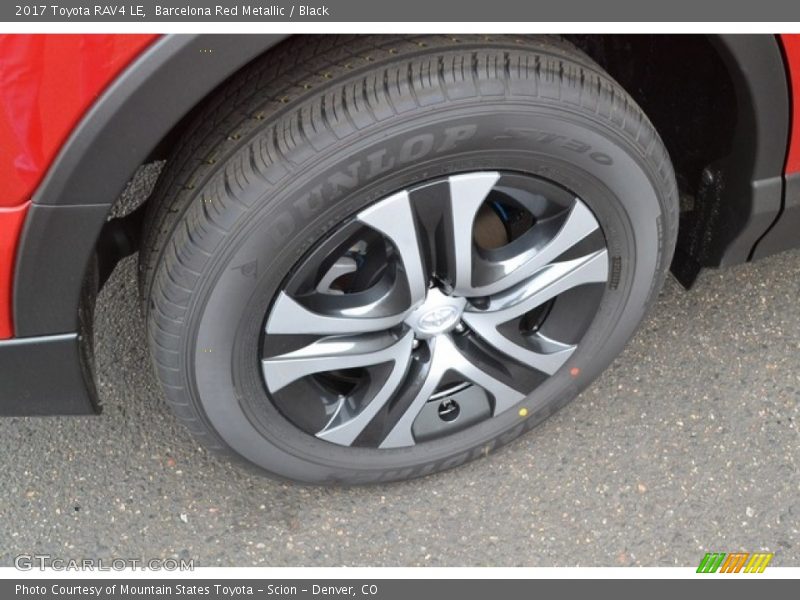 Barcelona Red Metallic / Black 2017 Toyota RAV4 LE