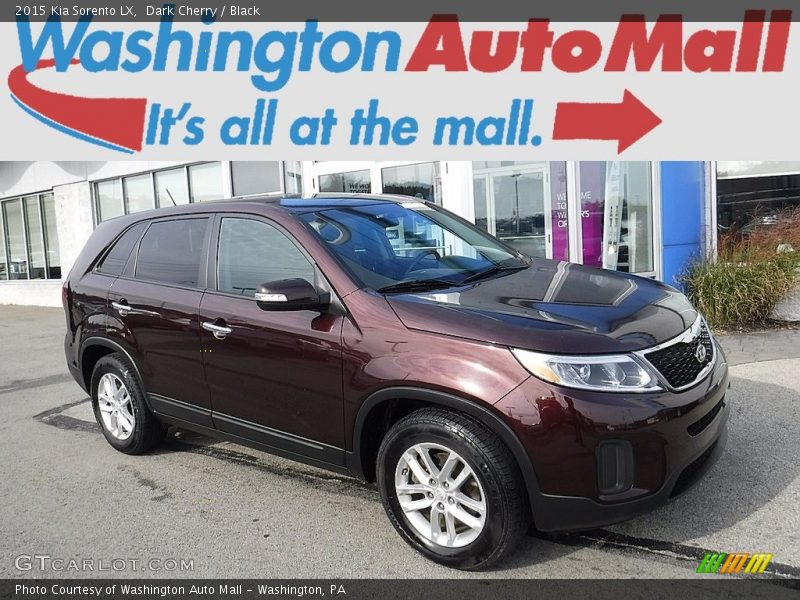 Dark Cherry / Black 2015 Kia Sorento LX