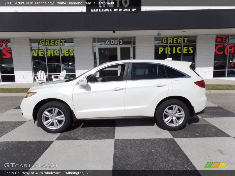 White Diamond Pearl / Parchment 2015 Acura RDX Technology