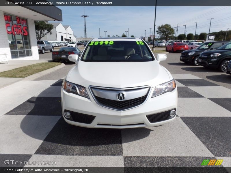 White Diamond Pearl / Parchment 2015 Acura RDX Technology