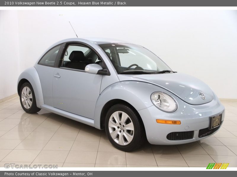 Heaven Blue Metallic / Black 2010 Volkswagen New Beetle 2.5 Coupe