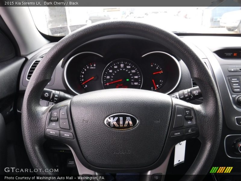 Dark Cherry / Black 2015 Kia Sorento LX