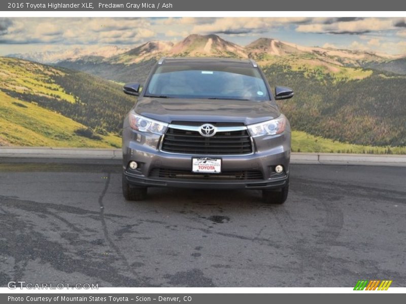 Predawn Gray Mica / Ash 2016 Toyota Highlander XLE