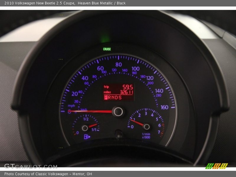 Heaven Blue Metallic / Black 2010 Volkswagen New Beetle 2.5 Coupe