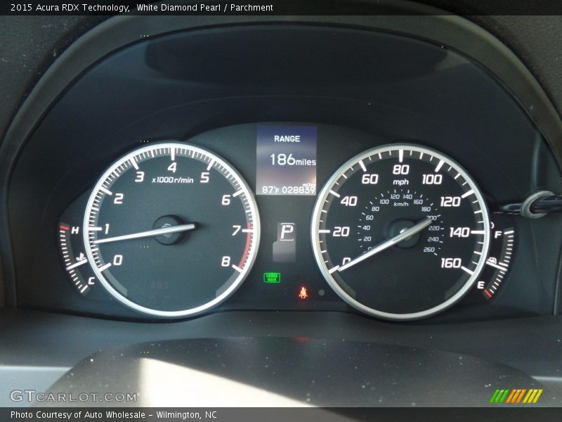 White Diamond Pearl / Parchment 2015 Acura RDX Technology