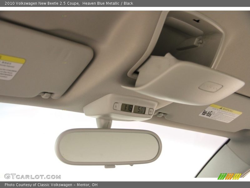 Heaven Blue Metallic / Black 2010 Volkswagen New Beetle 2.5 Coupe