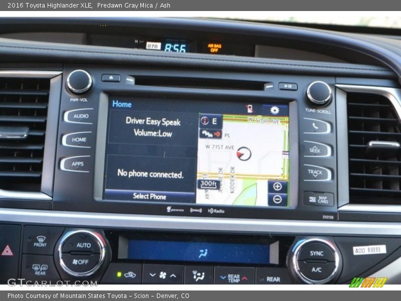 Predawn Gray Mica / Ash 2016 Toyota Highlander XLE