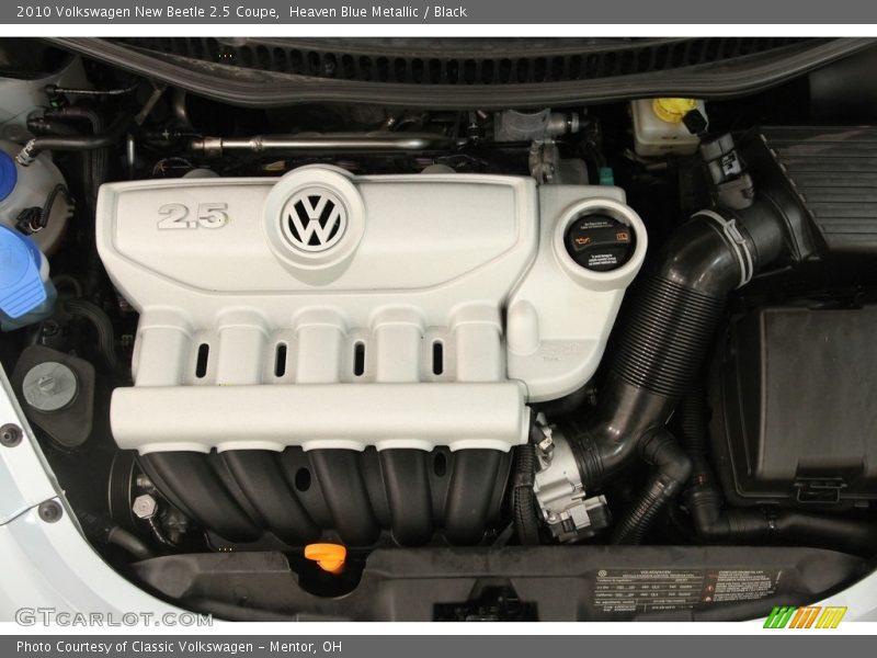 Heaven Blue Metallic / Black 2010 Volkswagen New Beetle 2.5 Coupe