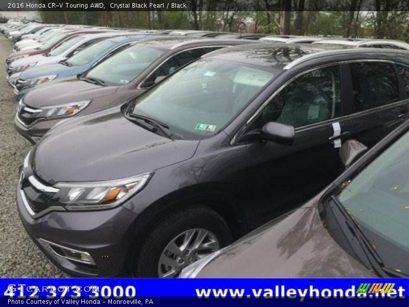 Crystal Black Pearl / Black 2016 Honda CR-V Touring AWD