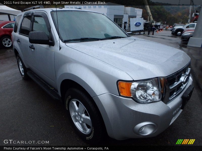 Ingot Silver Metallic / Charcoal Black 2011 Ford Escape XLT V6 4WD