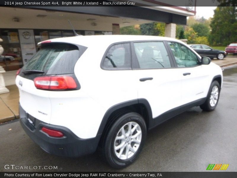 Bright White / Iceland - Black/Iceland Gray 2014 Jeep Cherokee Sport 4x4