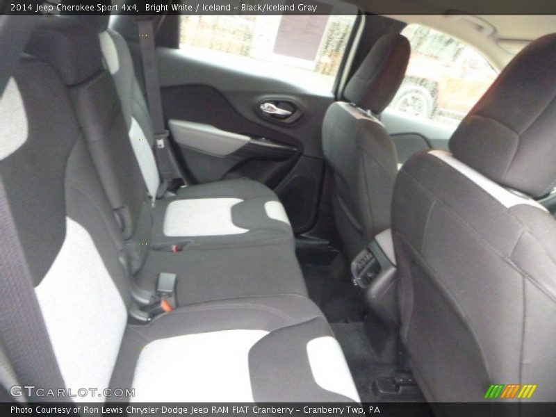 Bright White / Iceland - Black/Iceland Gray 2014 Jeep Cherokee Sport 4x4