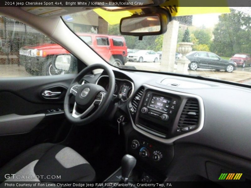 Bright White / Iceland - Black/Iceland Gray 2014 Jeep Cherokee Sport 4x4