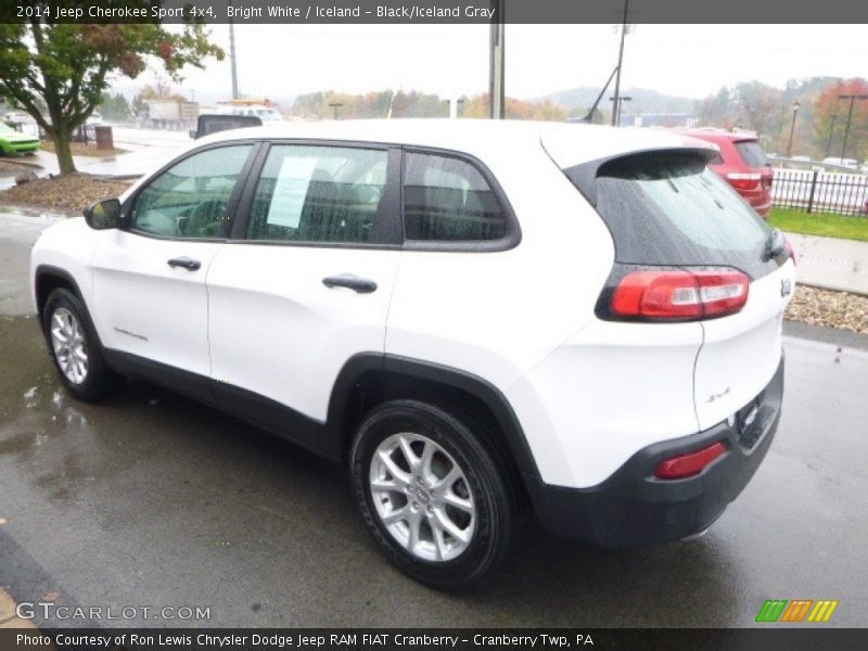 Bright White / Iceland - Black/Iceland Gray 2014 Jeep Cherokee Sport 4x4