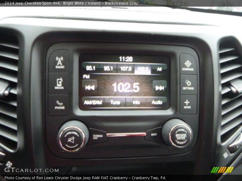 Bright White / Iceland - Black/Iceland Gray 2014 Jeep Cherokee Sport 4x4