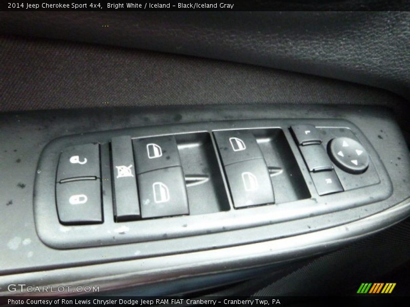 Bright White / Iceland - Black/Iceland Gray 2014 Jeep Cherokee Sport 4x4