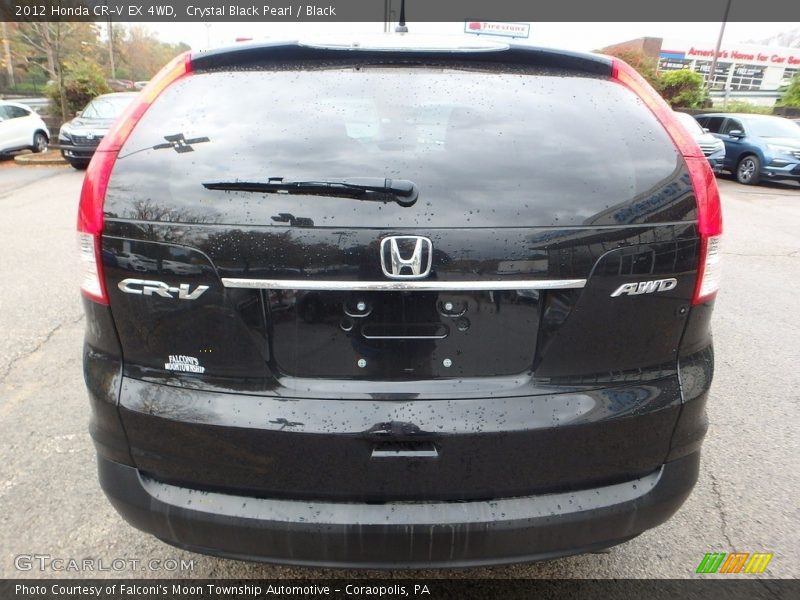 Crystal Black Pearl / Black 2012 Honda CR-V EX 4WD