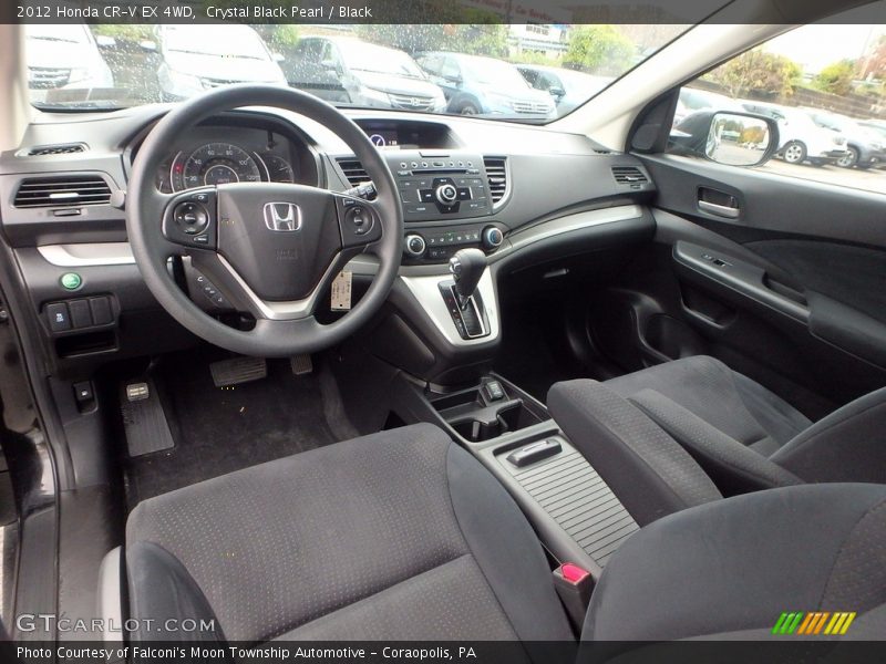 Crystal Black Pearl / Black 2012 Honda CR-V EX 4WD