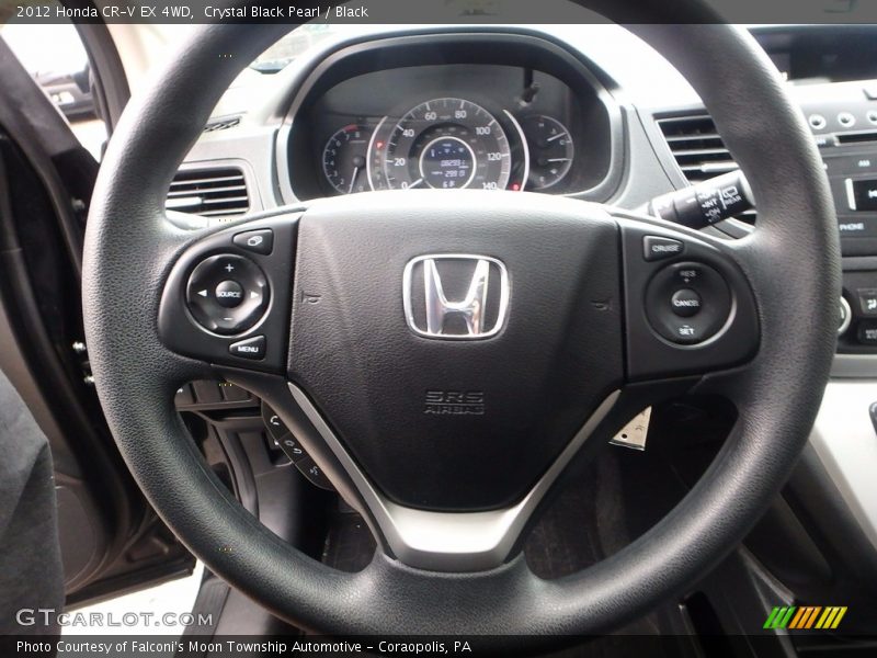 Crystal Black Pearl / Black 2012 Honda CR-V EX 4WD