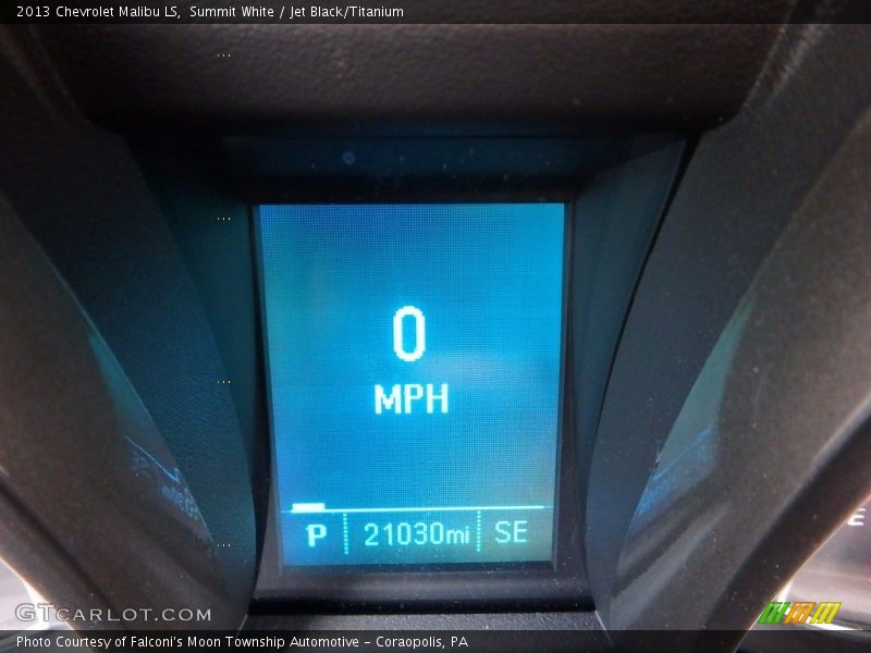 Summit White / Jet Black/Titanium 2013 Chevrolet Malibu LS