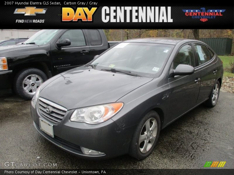 Carbon Gray / Gray 2007 Hyundai Elantra GLS Sedan