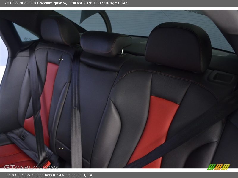 Brilliant Black / Black/Magma Red 2015 Audi A3 2.0 Premium quattro