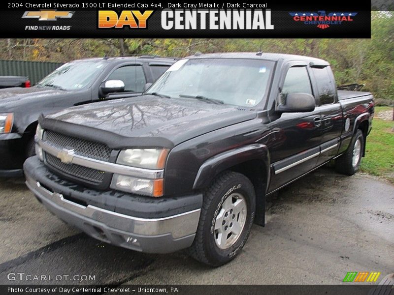 Dark Gray Metallic / Dark Charcoal 2004 Chevrolet Silverado 1500 LT Extended Cab 4x4