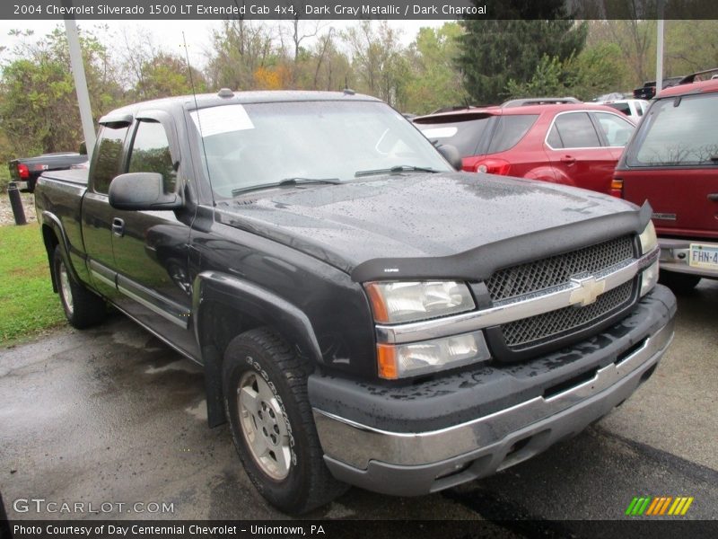 Dark Gray Metallic / Dark Charcoal 2004 Chevrolet Silverado 1500 LT Extended Cab 4x4