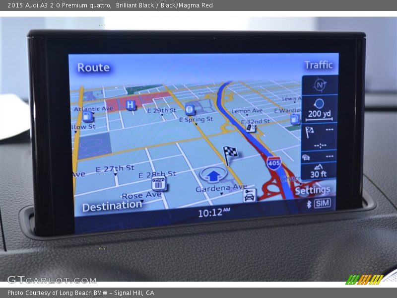 Brilliant Black / Black/Magma Red 2015 Audi A3 2.0 Premium quattro