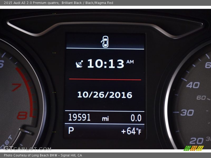 Brilliant Black / Black/Magma Red 2015 Audi A3 2.0 Premium quattro