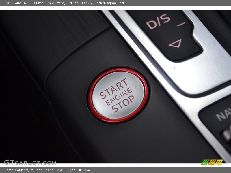 Brilliant Black / Black/Magma Red 2015 Audi A3 2.0 Premium quattro