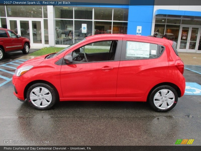 Red Hot / Jet Black 2017 Chevrolet Spark LS