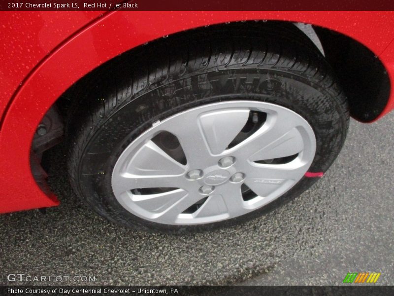 Red Hot / Jet Black 2017 Chevrolet Spark LS