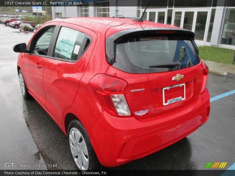 Red Hot / Jet Black 2017 Chevrolet Spark LS
