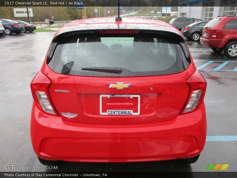 Red Hot / Jet Black 2017 Chevrolet Spark LS