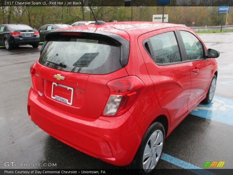 Red Hot / Jet Black 2017 Chevrolet Spark LS
