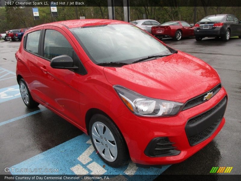 Red Hot / Jet Black 2017 Chevrolet Spark LS