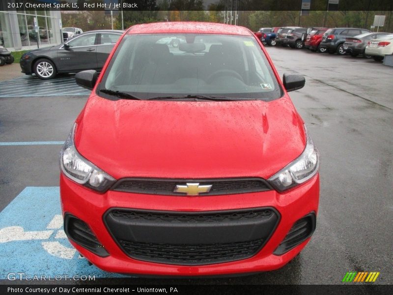 Red Hot / Jet Black 2017 Chevrolet Spark LS
