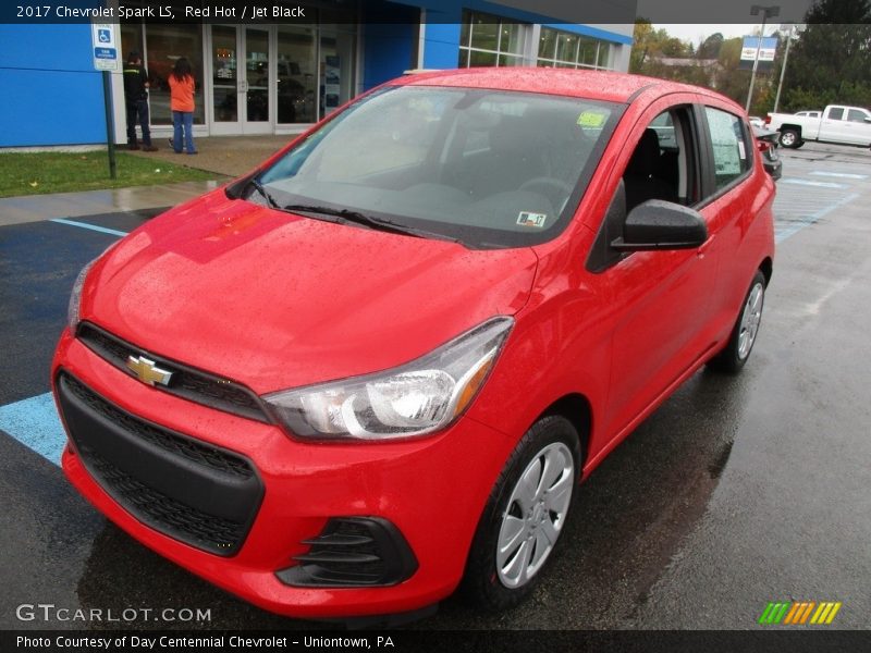 Red Hot / Jet Black 2017 Chevrolet Spark LS